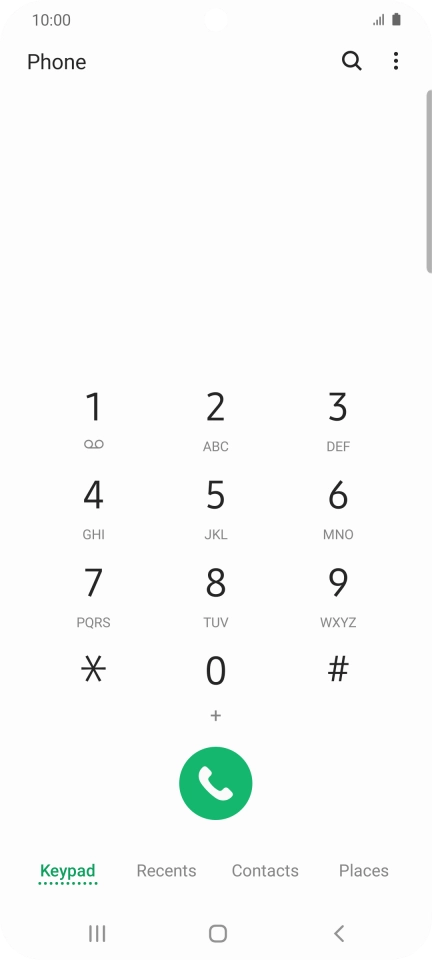 Press the menu icon. Press the menu icon.