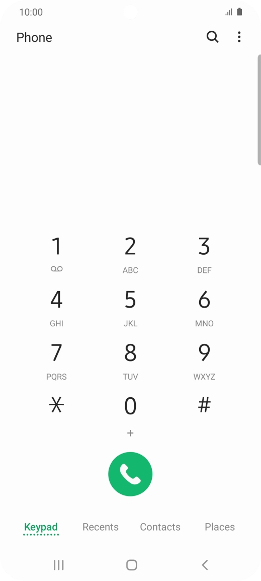 Press the menu icon. Press the menu icon.