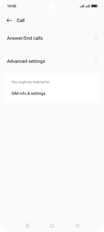 Press Advanced settings. Press Advanced settings.