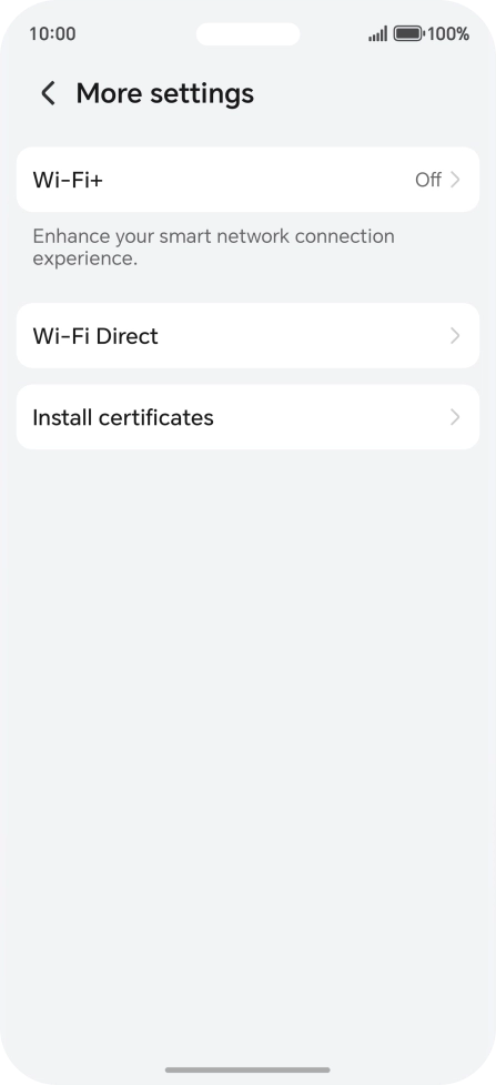 Press Wi-Fi+. Press Wi-Fi+.