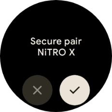 Press the confirm icon. Press the confirm icon.