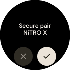 Press the confirm icon. Press the confirm icon.