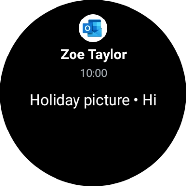 Press the required notification to open it. Press the required notification to open it.