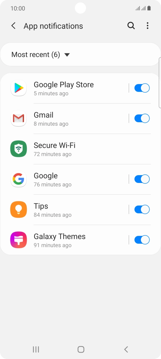 Press the drop down list. Press the drop down list.