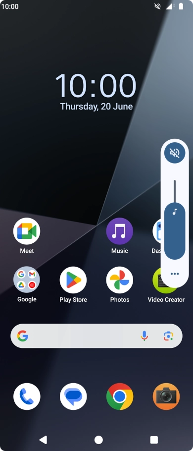Press the sound mode icon. Press the sound mode icon.