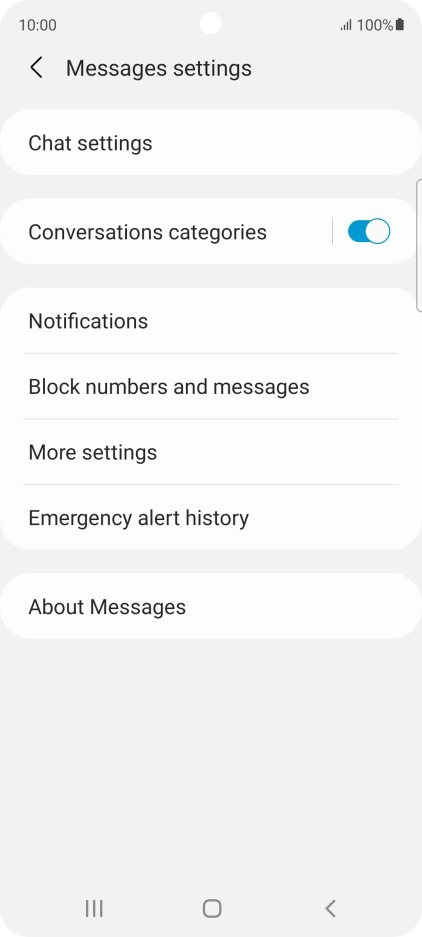 Press More settings. Press More settings.