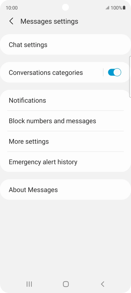 Press More settings. Press More settings.