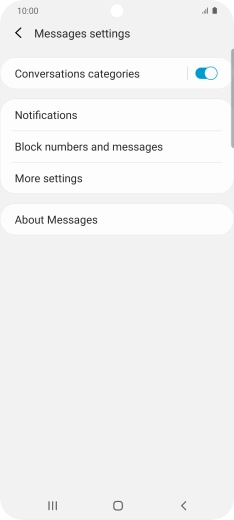 Press More settings. Press More settings.