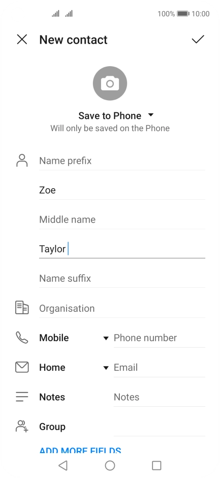Press Phone number and key in the required phone number. Press Phone number and key in the required phone number.