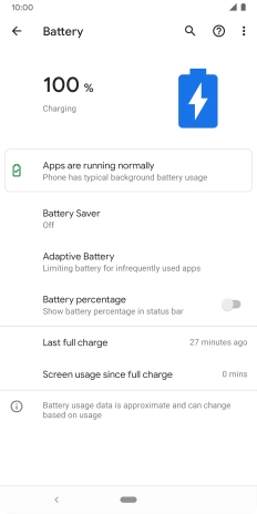 Press Battery Saver. Press Battery Saver.