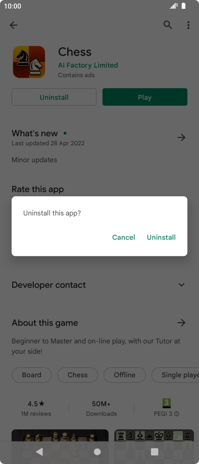 Press Uninstall. Press Uninstall.