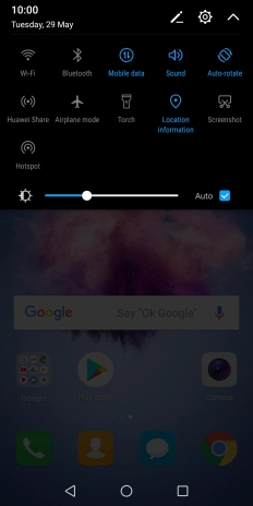 Press Mobile data to turn the function on or off. Press Mobile data to turn the function on or off.