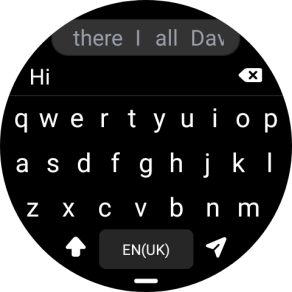 Press the send icon. Press the send icon.