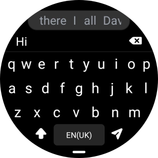 Press the send icon. Press the send icon.