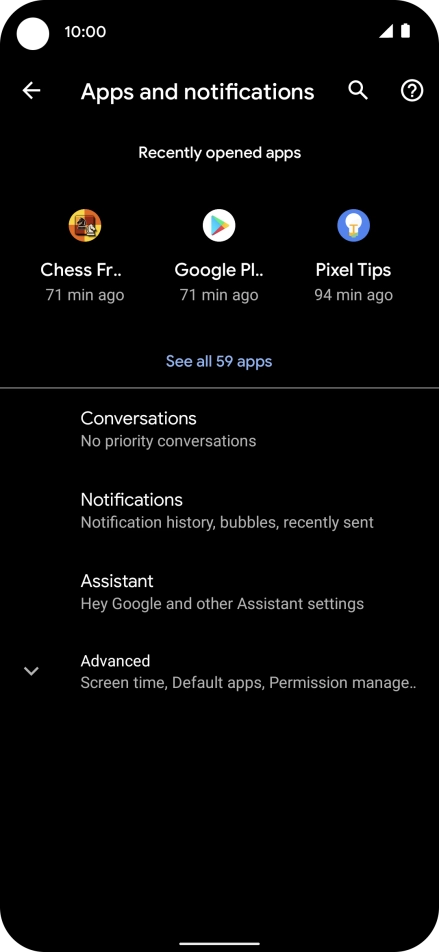 Press See all apps. Press See all apps.