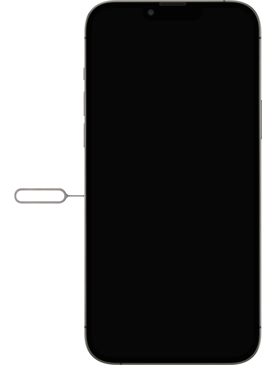 Find the opener for the SIM holder. Find the opener for the SIM holder.