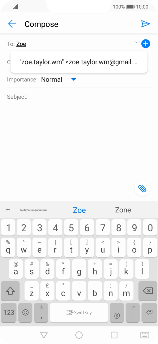 Press the required contact. Press the required contact.