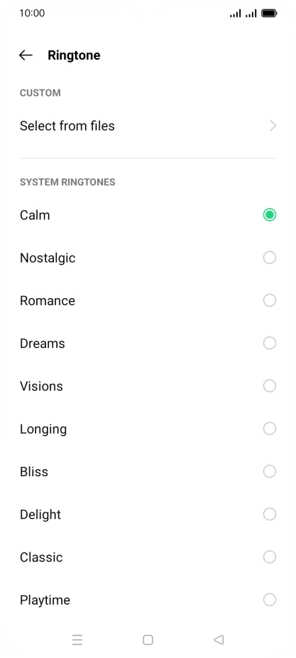 Press Select from files. Press Select from files.