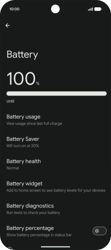 Press Battery Saver. Press Battery Saver.