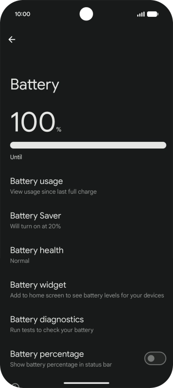 Press Battery Saver. Press Battery Saver.