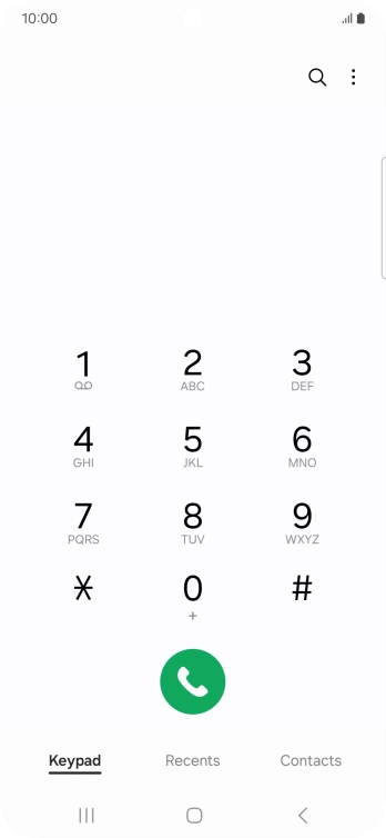 Press the menu icon. Press the menu icon.