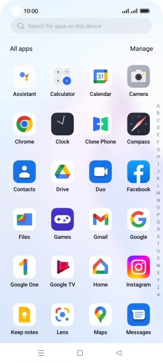 Press Gmail. Press Gmail.
