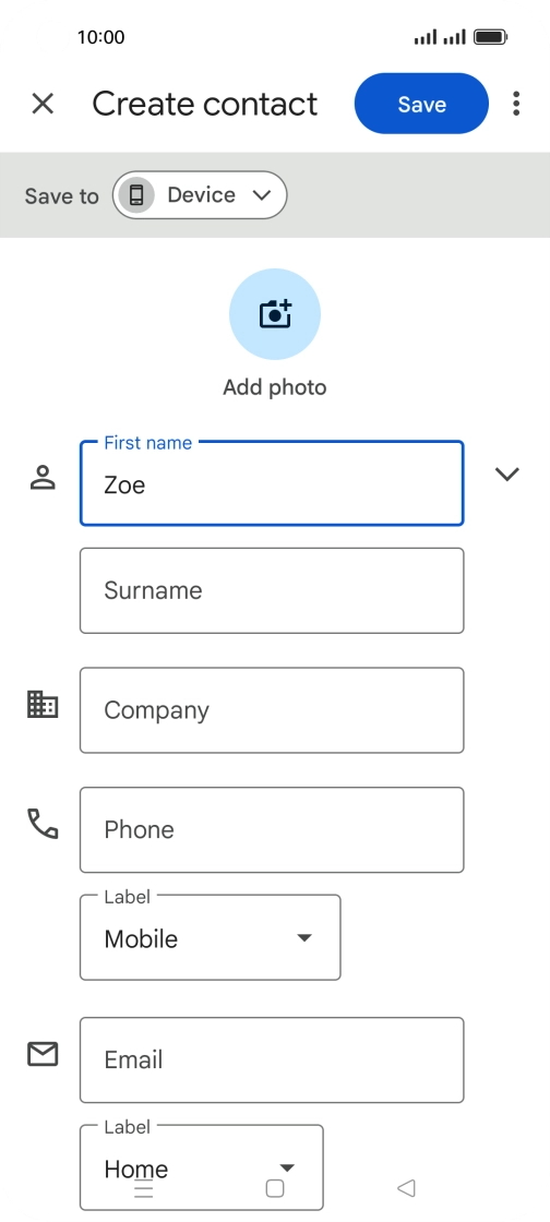 Press Surname and key in the required last name. Press Surname and key in the required last name.