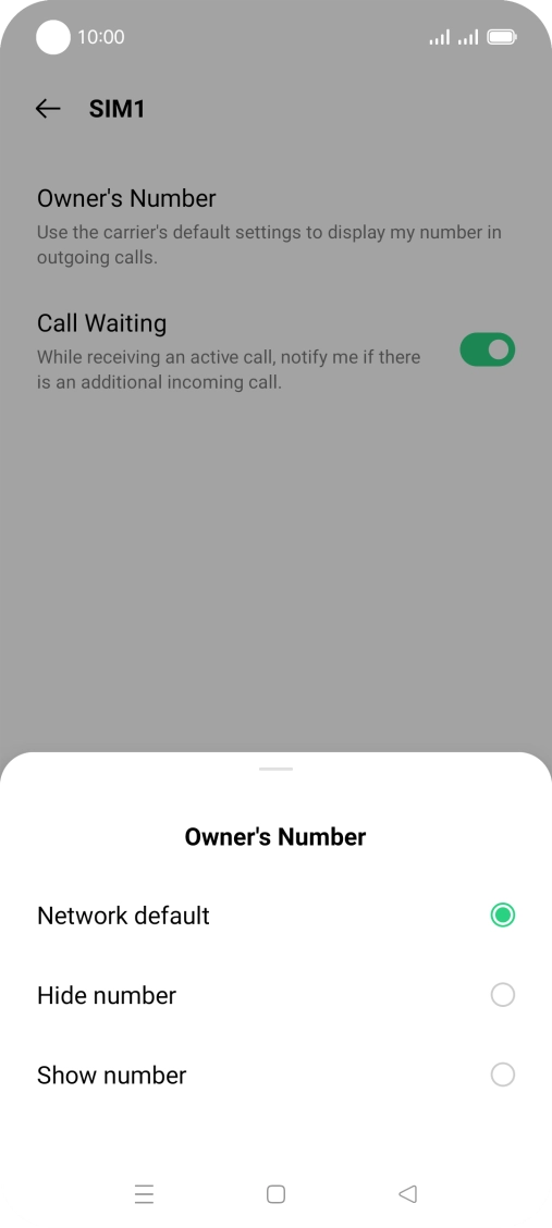 Press Show number to turn on caller identification. Press Show number to turn on caller identification.