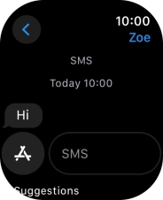 Press SMS. Press SMS.