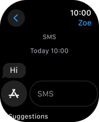 Press SMS. Press SMS.