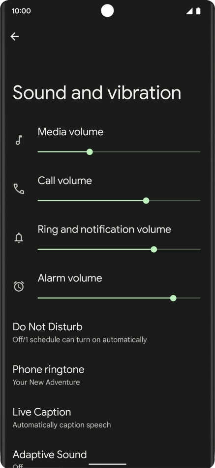 Press Phone ringtone. Press Phone ringtone.