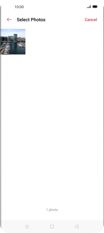 Press the required picture. Press the required picture.
