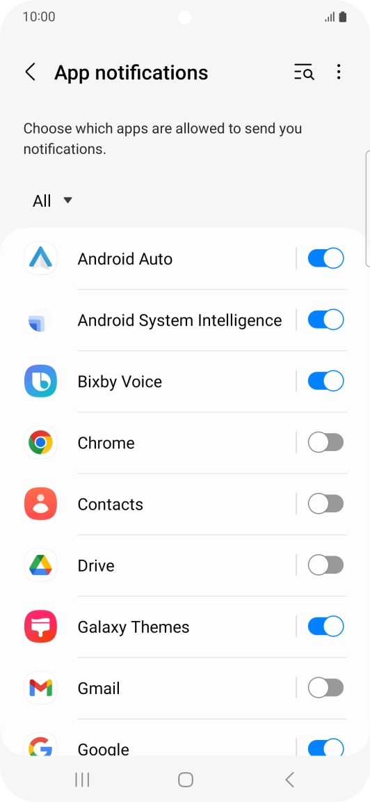 Press the drop down list. Press the drop down list.