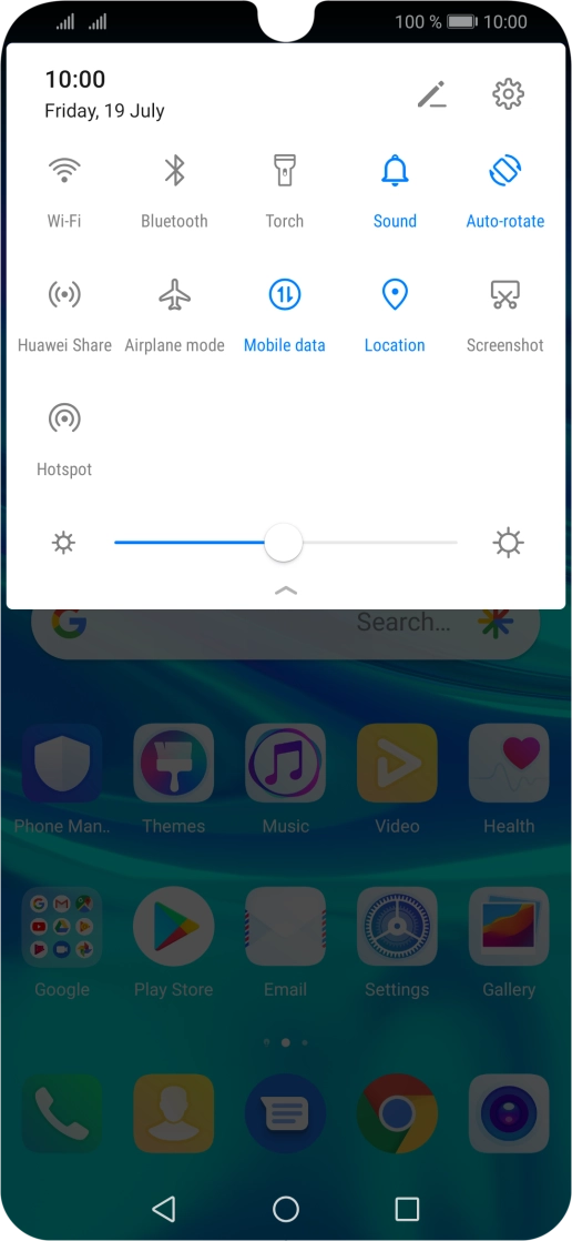 Press Airplane mode to turn the function on or off. Press Airplane mode to turn the function on or off.