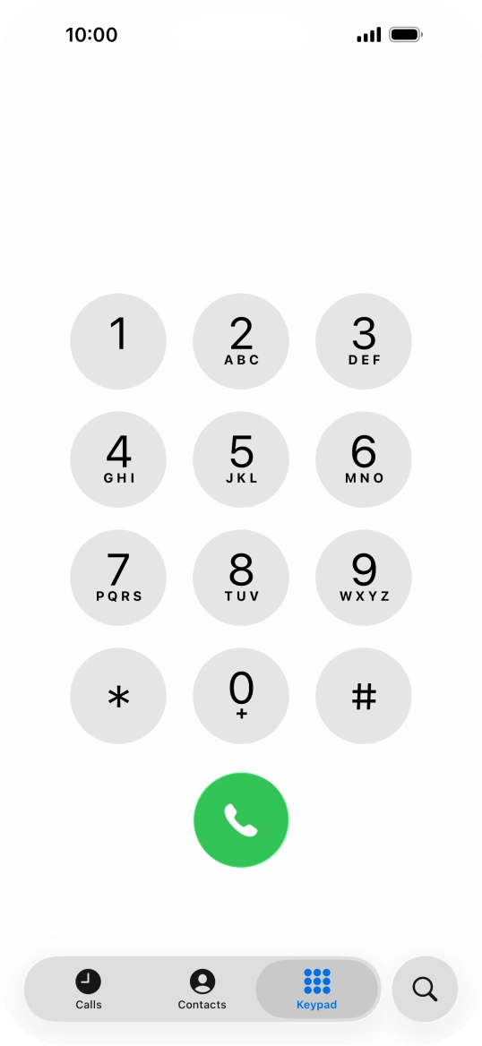Key in ##002# and press the call icon. Key in ##002# and press the call icon.
