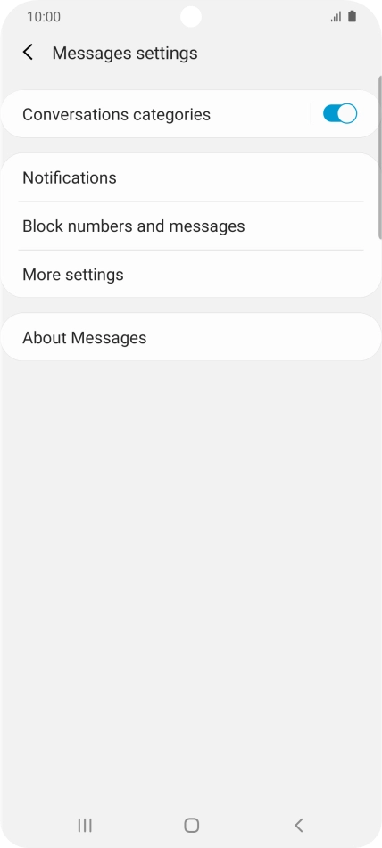 Press More settings. Press More settings.