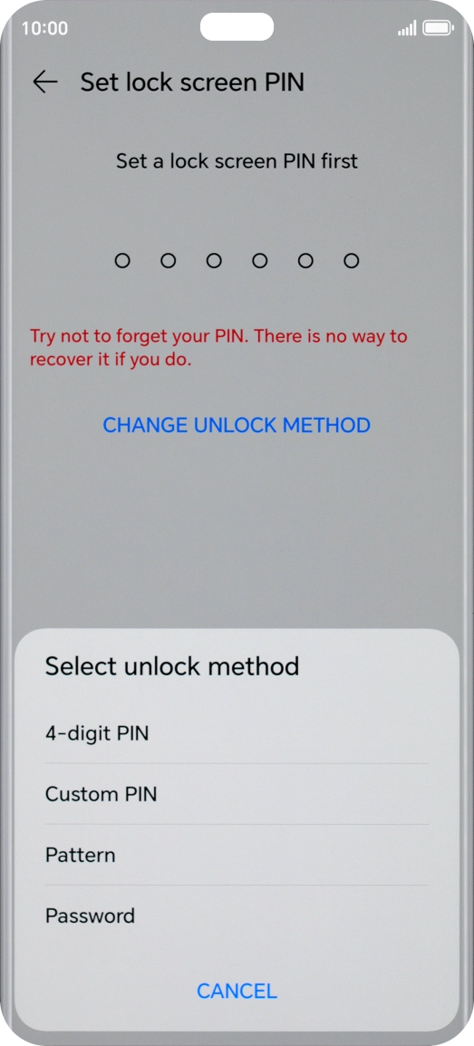 Press the required phone lock code and follow the instructions on the screen to create an additional phone lock code. Press the required phone lock code and follow the instructions on the screen to create an additional phone lock code.