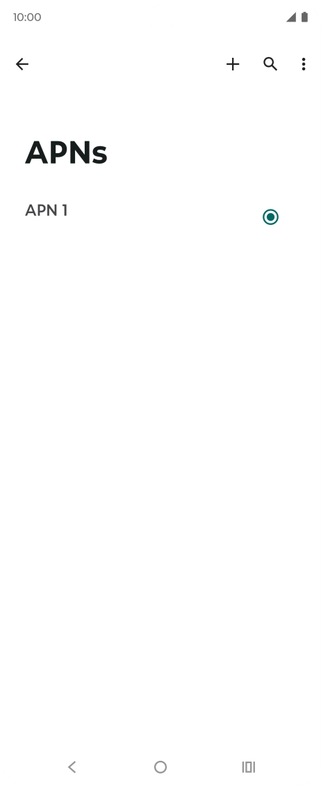 Press the new data connection icon. Press the new data connection icon.