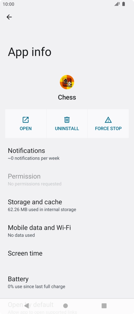 Press Storage and cache. Press Storage and cache.
