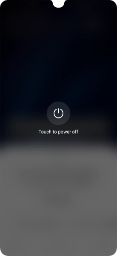 Press Touch to power off. Press Touch to power off.