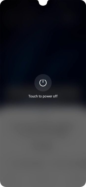 Press Touch to power off. Press Touch to power off.