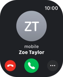 Press the Digital Crown when you get a call. Press the Digital Crown when you get a call.