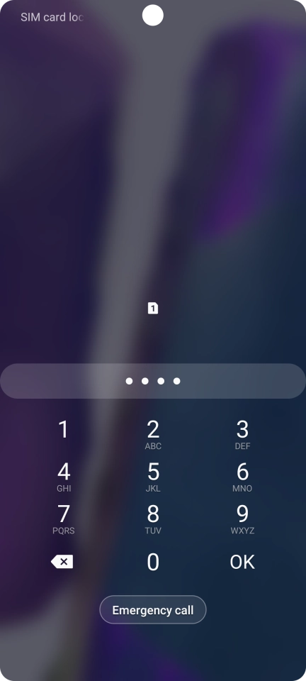 If you're asked to key in your PIN, do so and press OK. The default PIN is 1111. If you're asked to key in your PIN, do so and press OK. The default PIN is 1111.