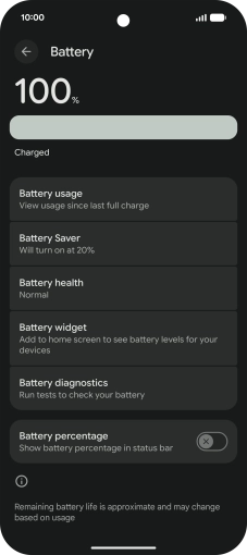 Press Battery Saver. Press Battery Saver.