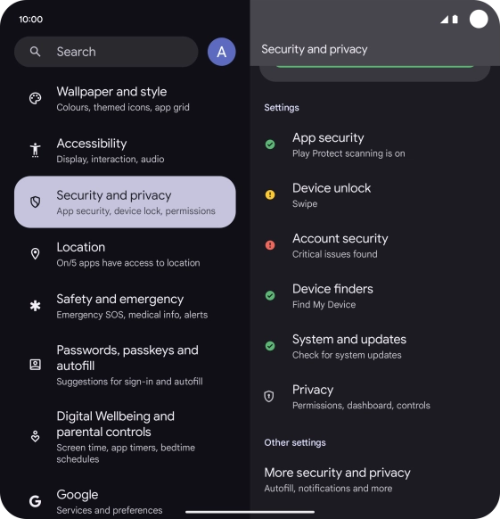Press More security and privacy. Press More security and privacy.