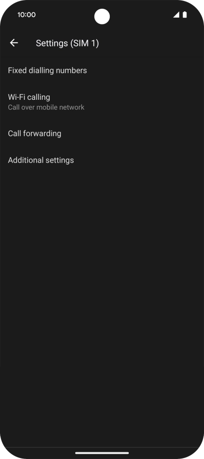 Press Additional settings. Press Additional settings.