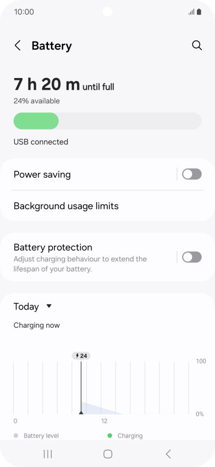 Press Power saving. Press Power saving.