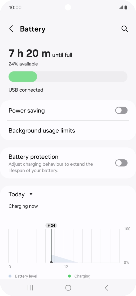 Press Power saving. Press Power saving.