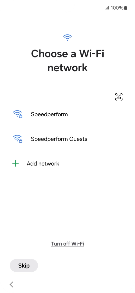 Press the required Wi-Fi network. Press the required Wi-Fi network.