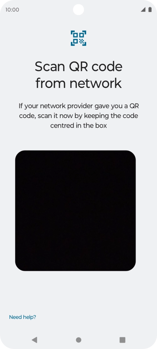Place the QR code you've received inside the phone camera frame to scan the code. Place the QR code you've received inside the phone camera frame to scan the code.